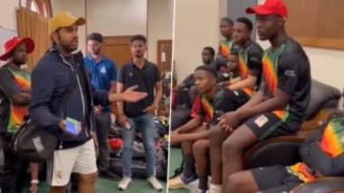 Rohit Sharma Viral Video: भारतीय कर्णधार रोहित शर्माने झिम्बाब्वे अंडर-19 च्या युवा खेळाडूंना दिला गुरुमंत्र, पहा व्हिडीओ
