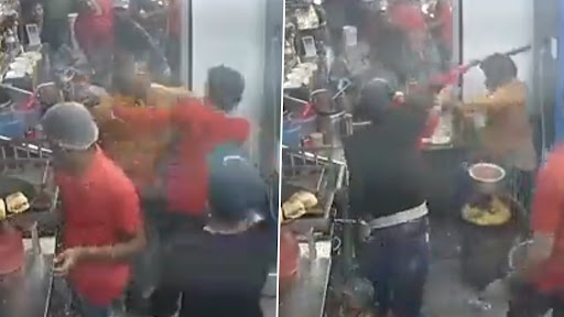 Viral Video: पगार मागायला आलेल्या कर्मचार्‍याला मालकाकडून मारझोड; CCTV मध्ये कैद झालेल्या घटनेचा व्हिडिओ वायरल  (Watch Video)