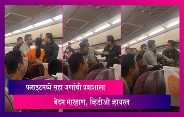 Fight on Flight:  प्रवाशाला फ्लाइटमध्ये 6 जणांनी केली मारहाण, पुढे जे झाले ते पाहून बसेल धक्का, पाहा व्हिडीओ