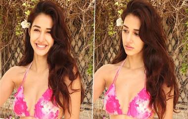 Disha Patani ने प्रिंटेड गुलाबी बिकिनीमधला हॉट फोटो केला पोस्ट, पहिल्यांदा दिसून आली इतक्या बोल्ड अवतारात, पाहा