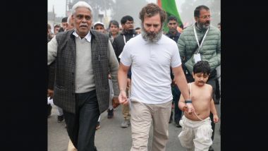 Bharat Jodo Yatra: कडाक्याच्या थंडीत शर्ट न घातला 'जनेयू' परिधान केलेल्या मुलाचा भारत जोडो यात्रेत सहभाग; फोटो व्हायरल झाल्यानंतर राहुल गांधींवर उठली टीकेची झोड