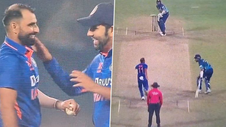 IND vs SL 1st ODI: मोहम्मद शमीने दासुन शनाकाला केले मंकडिंग, पण कर्णधार रोहित शर्माच्या निर्णयाने तो ठरला नाॅट आउट (Watch Video)