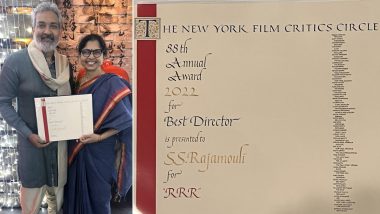 S S Rajamouli यांना NYFCC मध्ये मिळाला सर्वोत्कृष्ट दिग्दर्शकाचा पुरस्कार; Watch Video