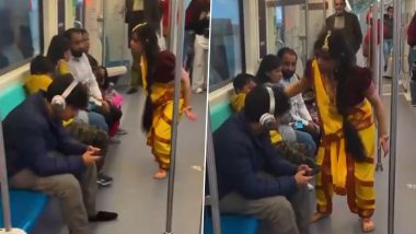 Manjulika In Metro: भूलभुलैयातील मंजूलीका थेट मेट्रोत अवतरली, पॅसिंजर्सची उडाली घाबरगूंडी; Watch Video