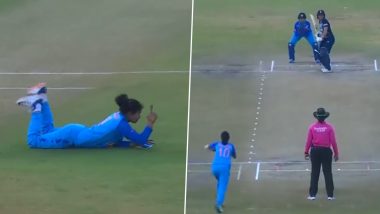 Archana Devi Viral Catch Video: U19 महिला T20 विश्वचषकाच्या फायनलमध्ये अर्चना देवीने पकडला आश्चर्यकारक झेल, पहा व्हिडीओ