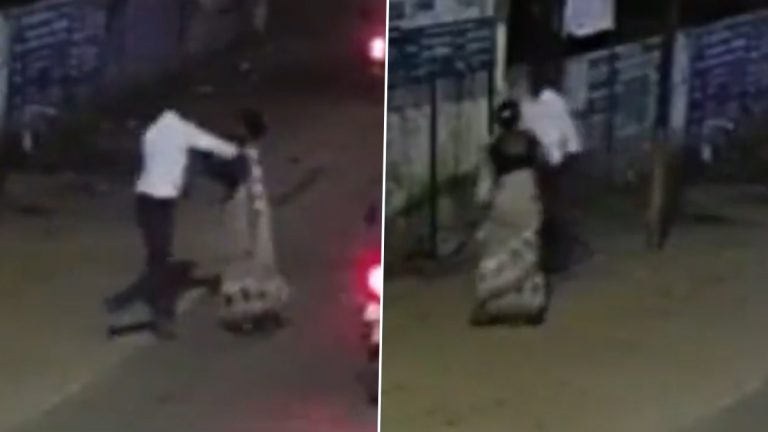 Viral Video: भररस्त्यात पतीकडून पत्नीस अमानुष मारहाण, घटना सीसीटीव्ही कॅमेरात कैद