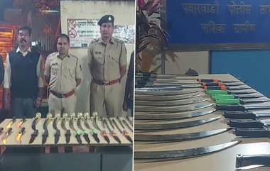 Malegaon Weapon Seized: राज्यात घातपाताचा कट? अज्ञात प्रवाशाकडून ३१ शस्त्र जप्त, मालेगाव पोलिसांची मोठी कारवाई