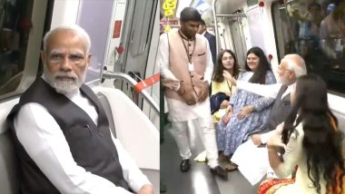 PM Narendra Modi Metro Travel: पीएम नरेंद्र मोदींनी केला मुंबई मेट्रोमधून प्रवास; साधला नागरिकांशी संवाद (Watch Video)
