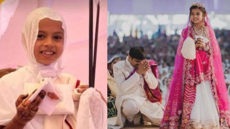 Gujarat's 9 Years Old Girl Becomes Monk: गुजरातच्या प्रसिद्ध हिरे व्यापाऱ्याची 9 वर्षांची मुलगी बनली साध्वी; सर्व भौतिक सुखांचा त्याग करून घेतली दीक्षा