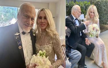 Buzz Aldrin Got Married on 93rd Birthday: चंद्रावर पाऊल ठेवणारे दुसरे व्यक्ती 'बझ ऑल्ड्रिन' यांनी आपल्या 93व्या वाढदिवसादिवशी केले चौथे लग्न (See Photos)