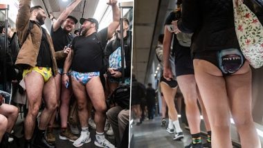 No Trousers Tube Ride 2023: शेकडो लंडनवासीयांनी 'या' कारणासाठी केला ट्राऊझर्स न घालता प्रवास (See Pics)