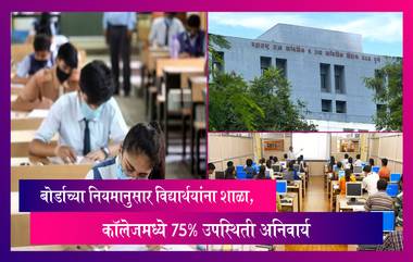 Maharashtra Board 2023: विद्यार्थ्यांना शाळा, कॉलेजमध्ये 75% उपस्थिती अनिवार्य, 50% पेक्षा कमी उपस्थिती असलेल्यांना परीक्षेला बसता येणार नाही?