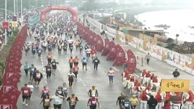 Mumbai Marathon  2023:  मुंबई मॅरेथॉन, तब्बल 55 हजारांहून अधिक धावपटूंचा सहभाग, मुख्यमंत्री, एकनाथ शिंदे यांच्यासह, देवेंद्र फडणवीस, किरण रिजजू यांचीही उपस्थिती