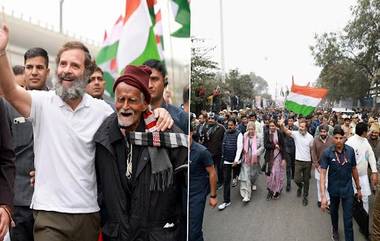 Priyanka Chaturvedi Joins Bharat Jodo Yatra: शिवसेना खासदार प्रियांका चतुर्वेदी यांनी दिल्लीत घेतला Rahul Gandhi यांच्या  भारत जोडो यात्रा  मध्ये सहभाग