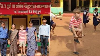 चार महिन्यांसाठी भारत भेटीवर आलेला रशियन Miron रमला सिंधुदुर्गच्या आजगाव गावातील जिल्हा परिषदेच्या शाळेत! (Watch Video)