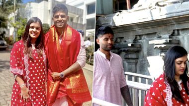 Surya Kumar Yadav ने पत्नी Devisha Shetty सोबत तिरुपती मंदिराला दिली भेट (Watch Video)