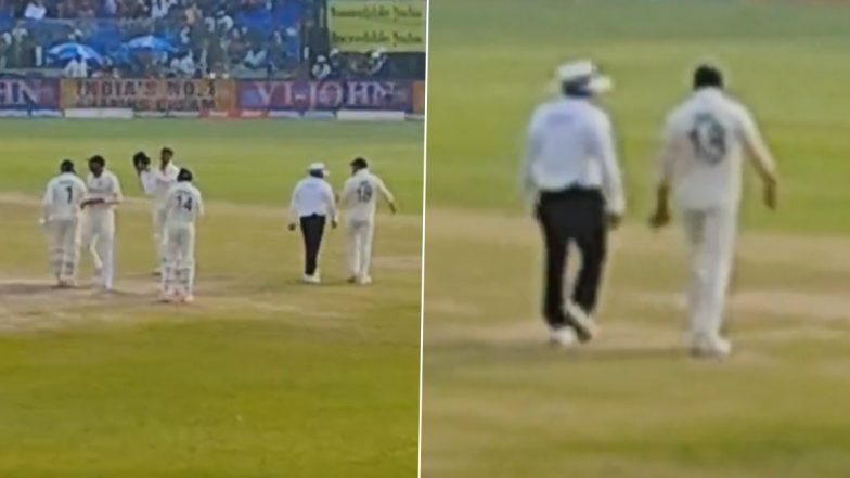 दुसऱ्या कसोटीच्या दुसऱ्या दिवशी वादग्रस्त बाद निर्णयानंतर Virat Kohli अंपायर Nitin Menon यांच्याशी बोलतानाचा व्हिडिओ व्हायरल