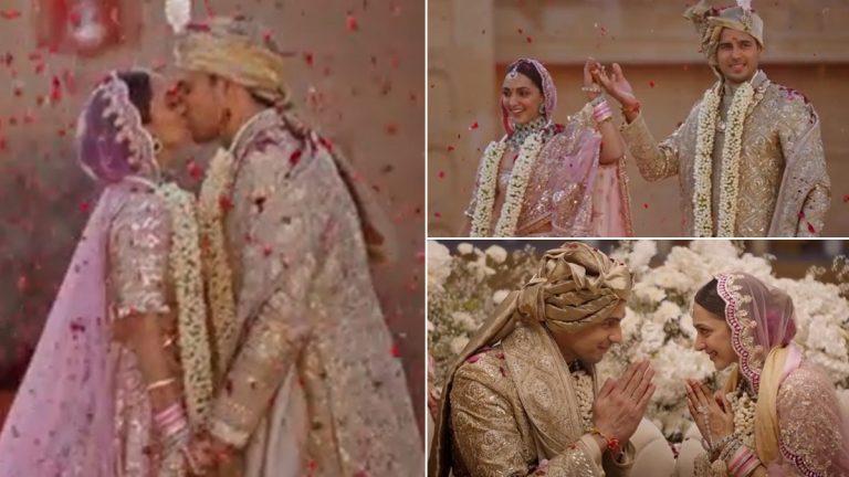 Sidharth-Kiara Wedding Video: सिद्धार्थ मल्होत्रा- कियारा आडवाणीच्या लग्नाचा व्हिडिओ व्हायरल; वरमाला घातल्यानंतर केलं एकमेकांना किस, पहा व्हिडिओ