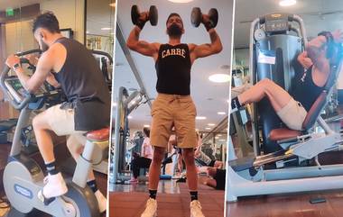 Virat Kohli Gym Workout: विराट कोहली जिममध्ये गाळतोय घाम, पहिल्या कसोटी सामन्यापुर्वी करतोय कठोर परिश्रम (Watch Video)