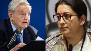 Smriti Irani On George Soros: अब्जाधीश जॉर्ज सोरोस यांचे पंतप्रधान नरेंद्र मोदी यांच्याबद्दल वक्तव्य, स्मृती इराणी यांच्याकडून भारतीयांना अवाहन