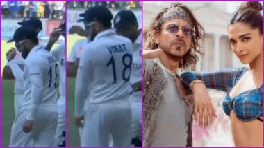 Shah Rukh Khan-Deepika Padukone च्या 'Pathaan' चित्रपटाच्या हुक स्टेपवर Virat Kohli आणि Ravindra Jadeja चा डान्स, पहा Video