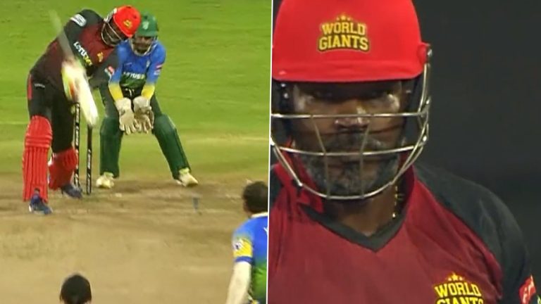 Chris Gayle Sixes: दोहामध्ये ख्रिस गेलचे तुफान, जागेवर उभे राहून मारली षटकाराची हॅट्ट्रिक (Watch Video)