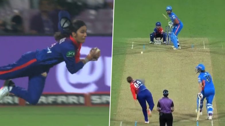 Jemimah Rodrigues ने केली कमाल, हवेत उडी मारत पकडला अप्रतिम झेल (पहा व्हिडिओ)