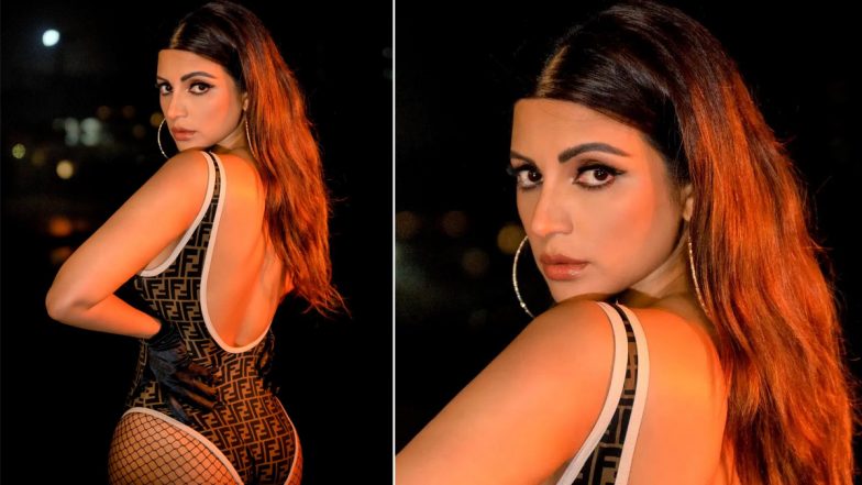 Shama Sikander Hot Pics: हॉट अभिनेत्री शमा सिकंदरची  प्रिंटेड बॅकलेस आउटफिट मधली कहर करणारा बोल्ड फोटो, पाहा