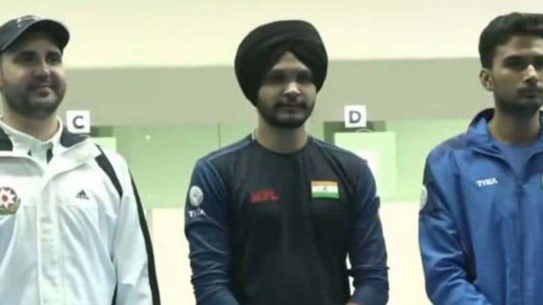 Shooting World Cup: नेमबाजी विश्वचषकात सरबज्योत सिंगने पुरुषांच्या एअर पिस्तूल प्रकारात जिंकले सुवर्णपदक
