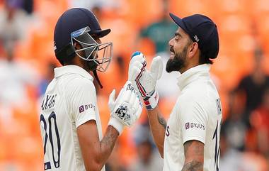 IND vs AUS 4th Test Day 4 Live Score Update: अहमदाबाद कसोटीत भारताची आघाडी, शतकी भागीदारीसह कोहलीच्या 150 धावा पूर्ण