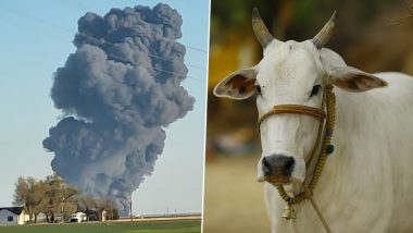 Cows Die in Explosion: टेक्सास फार्ममध्ये स्फोटानंतर भीषण आग; 18 हजार गायींचा जळून मृत्यू