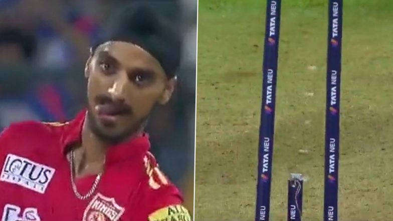Arshdeep Singh Breaks Middle Stump Twice: अर्शदीप सिंग केला कहर, एकाच षटकात तोडला दोनदा स्टंप, पाहा व्हिडिओ
