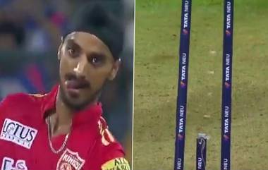 Arshdeep Singh Breaks Middle Stump Twice: अर्शदीप सिंग केला कहर, एकाच षटकात तोडला दोनदा स्टंप, पाहा व्हिडिओ