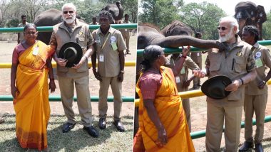 The Elephant Whispers: पंतप्रधान नरेंद्र मोदी यांनी घेतली रघू आणि बोम्मीची भेट