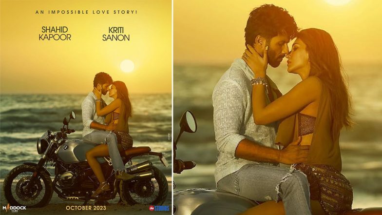 Shahid Kapoor आणि Kriti Sanon पहिल्यांदाच मोठ्या पडद्यावर एकत्र दिसणार, चित्रपटाचा फर्स्ट लूक पोस्टर रिलीज