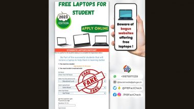 PIB Fact Check: सोशल मीडियावर तरुणांसाठी मोफत लॅपटॉप ऑफर देण्याचा दावा खोटा; पीआयबीने सांगितलं व्हायरल मेसेज मागील सत्य