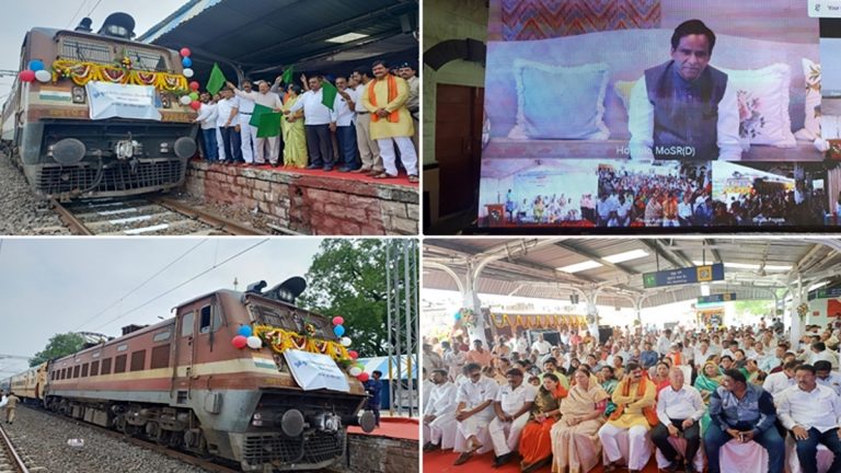 Dhule-Dadar Special Express: केंद्रीय मंत्री रावसाहेब दानवेंनी केलं धुळे-दादर विशेष एक्स्प्रेस रेल्वेचं उद्धाटन