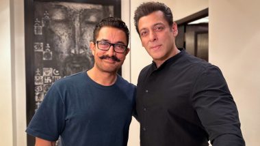 Salman Khan आणि  Aamir Khan यांनी एकत्र क्लिक केलेला फोटो शेअर करत दबंगस्टारने दिल्या ईदच्या पूर्वसंध्येला 'Chand Mubarak' म्हणत शुभेच्छा (View Pic)