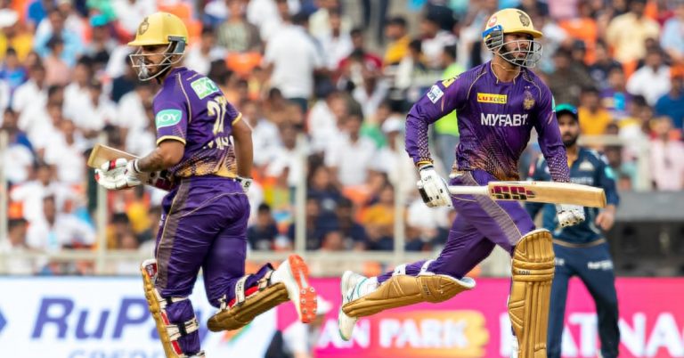 IPL 2023, Match 13 GT vs KKR Live Score Update: कोलकाताला तिसरा धक्का, अनुभवी फलंदाज व्यंकटेश अय्यरने झळकावले अर्धशतक