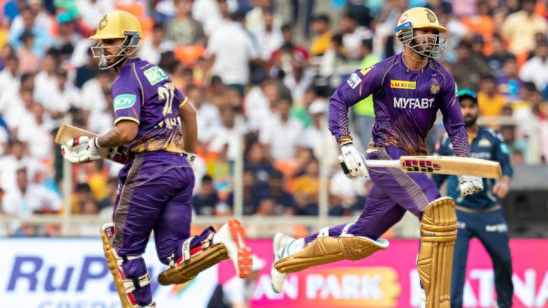 IPL 2023, Match 13 GT vs KKR Live Score Update: कोलकाताला तिसरा धक्का, अनुभवी फलंदाज व्यंकटेश अय्यरने झळकावले अर्धशतक