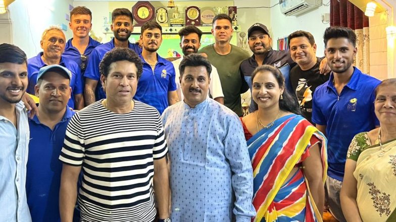 MI vs SRH, IPL 2023: हैद्राबाद येथील टिळक वर्माच्या घरी जेवणासाठी पोहोचले मुंबई इंडियन्सचे खेळाडू, फोटो आला समोर