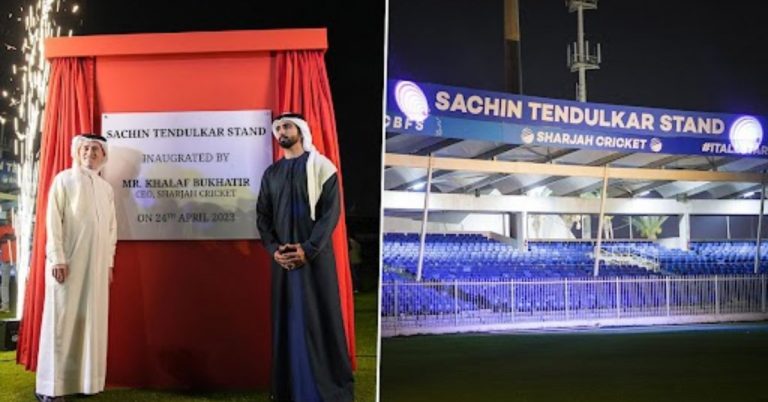 UAE ने क्रिकेटच्या देवाला दिली खास भेट, शारजाहमध्ये Sachin Tendulkar चे नाव झाले अजरामर