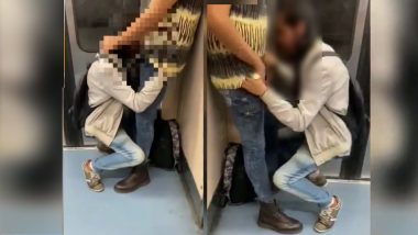 Gay Oral Sex in Delhi Metro: दिल्ली मेट्रोमध्ये 'गे कपल'चा ओरल सेक्स; युवक एका पुरुषाला Blowjob देत असतानाचा व्हिडीओ व्हायरल (Watch)