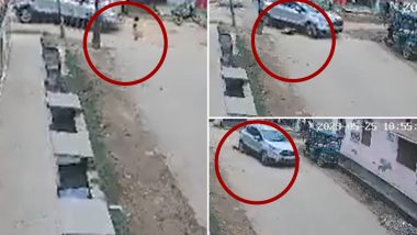 Utter Pradesh: देव तारी त्याला कोण मारी ! यूपीच्या गोरखपूरमध्ये लहान मुलाला कारने दिली धडक अन... (Watch Video)