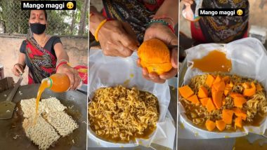 Mango Maggi Viral Video: महिलेने बनवली मँगो मॅगी, व्हिडिओ पाहून लोकांनी दिल्या विचित्र प्रतिक्रिया