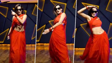 Viral Video: Dhadhang Dhang गाण्यावर लाल साडीतील देसी मुलीच्या सेक्सी डान्सने इंटरनेटवर घातला धुमाकूळ; Watch