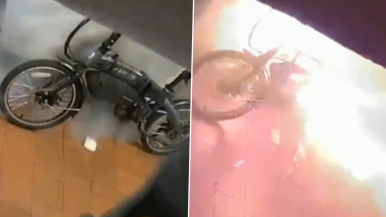 e-Bike Bursting Into Flames: ई-बाईक पेटण्याच्या घटनेमध्ये वाढ, लंडन येथे बाईकने घेतला पेट, व्हिडीओ व्हायरल