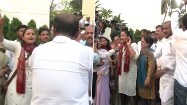 Sharad Pawar यांनी राजीनामा मागे घेतल्यानंतर NCP च्या कार्यकर्त्यांमध्ये आनंदाचे वातावरण, पहा व्हिडिओ