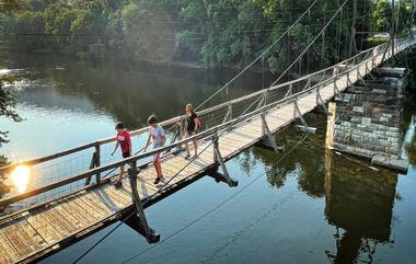 Celebrating Divorce Gone Wrong: घटस्फोटाचा आनंद साजरा करताना घडला मोठा अपघात; 'Bridge Swinging' वेळी अचानक तुटली दोरी, जाणून घ्या काय घडले पुढे