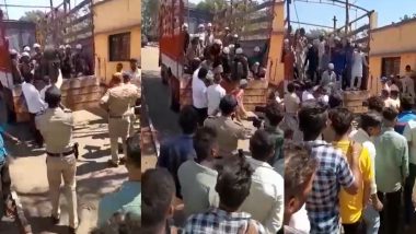 Kolhapur: कोल्हापुरात पकडला 63 अल्पवयीन मुस्लिम मुलांना घेऊन जाणारा ट्रक; मदरशात शिकत असल्याचा दावा, बिहार-बंगालमधून आणले होते महाराष्ट्रात (Watch Video)